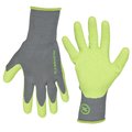 Legacy Flexzilla? Crinkle Latex Dip Gloves, Gray/ZillaGreen?, XL GC240XL